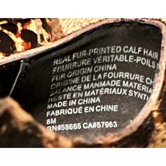 Treasure & Bond Calf Hair Pointed Toe Slip On Loafers SZ 8 Leopard Mob Wife - Picture 7 of 8